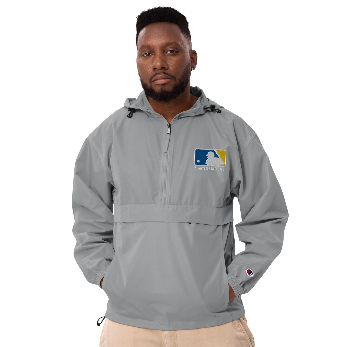 Sunnyvale baseball Embroidered Champion Packable Jacket