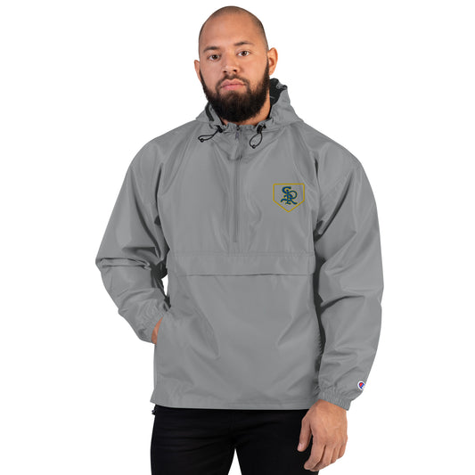 SR Logo Embroidered Champion Packable Jacket