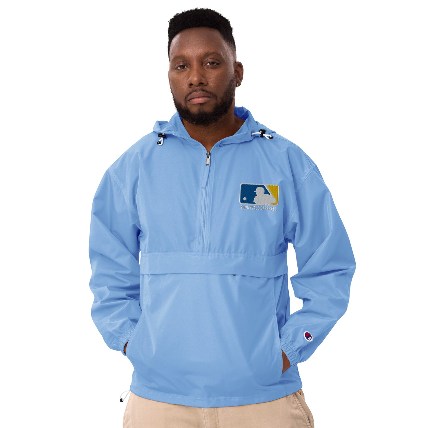 Sunnyvale baseball Embroidered Champion Packable Jacket