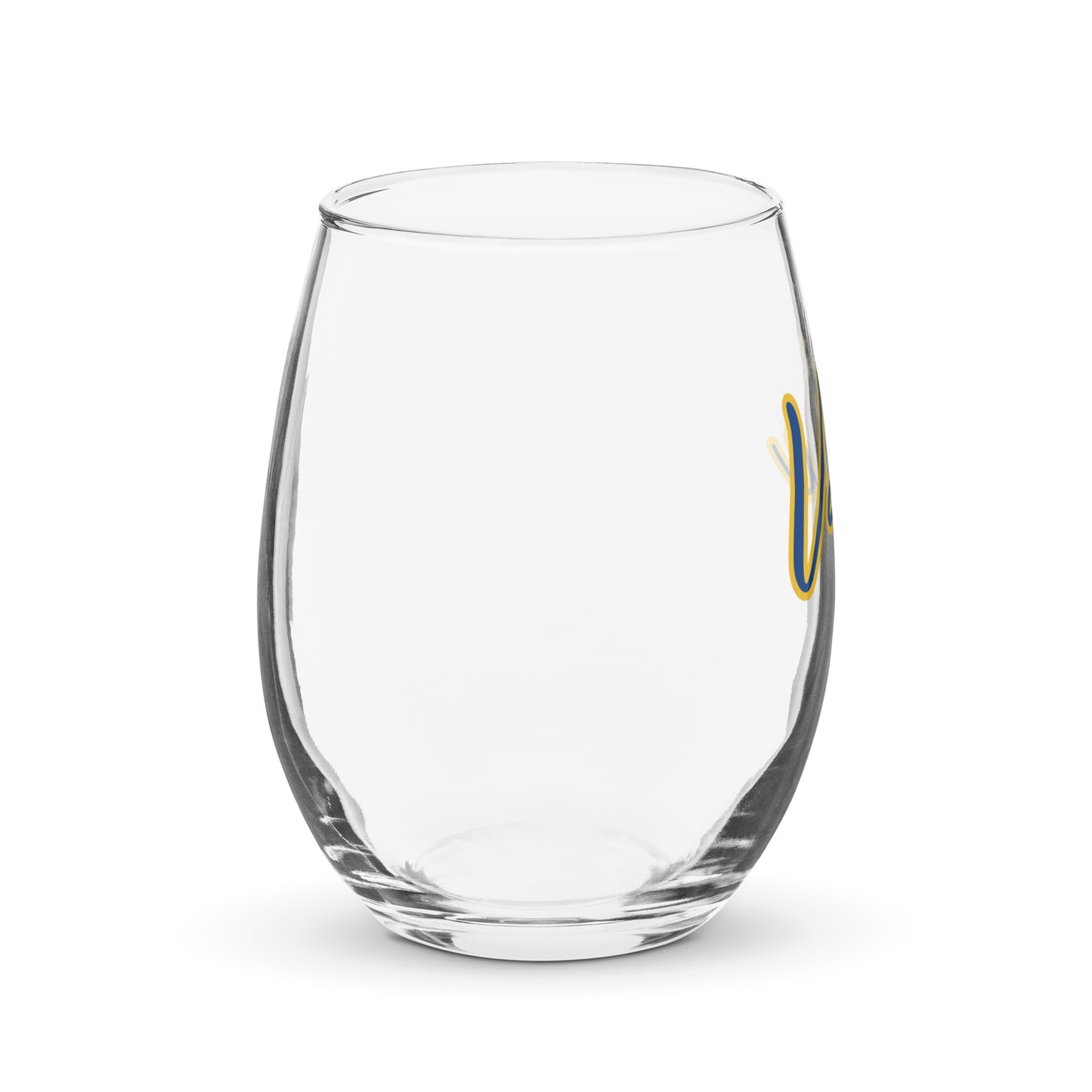 Stemless wine glass