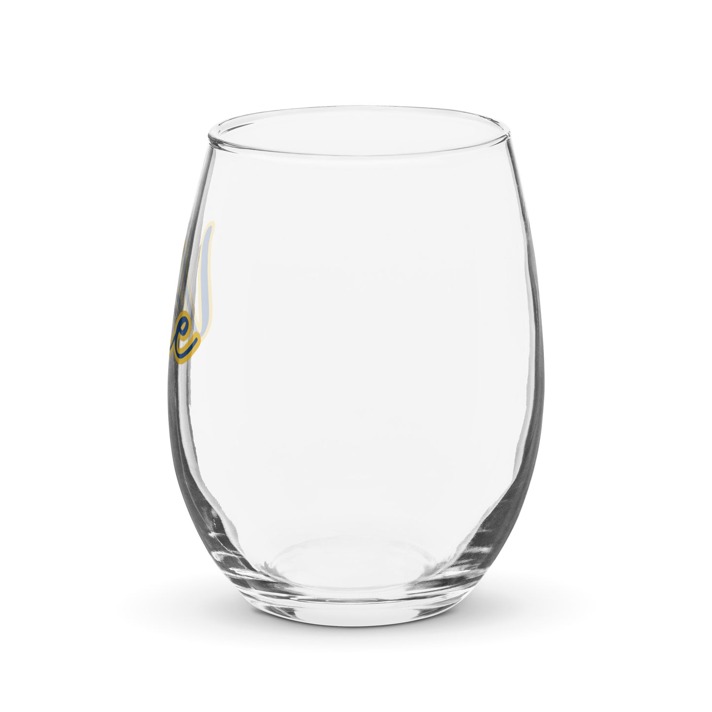 Stemless wine glass