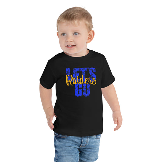 Lets go raiders Toddler Short Sleeve Tee