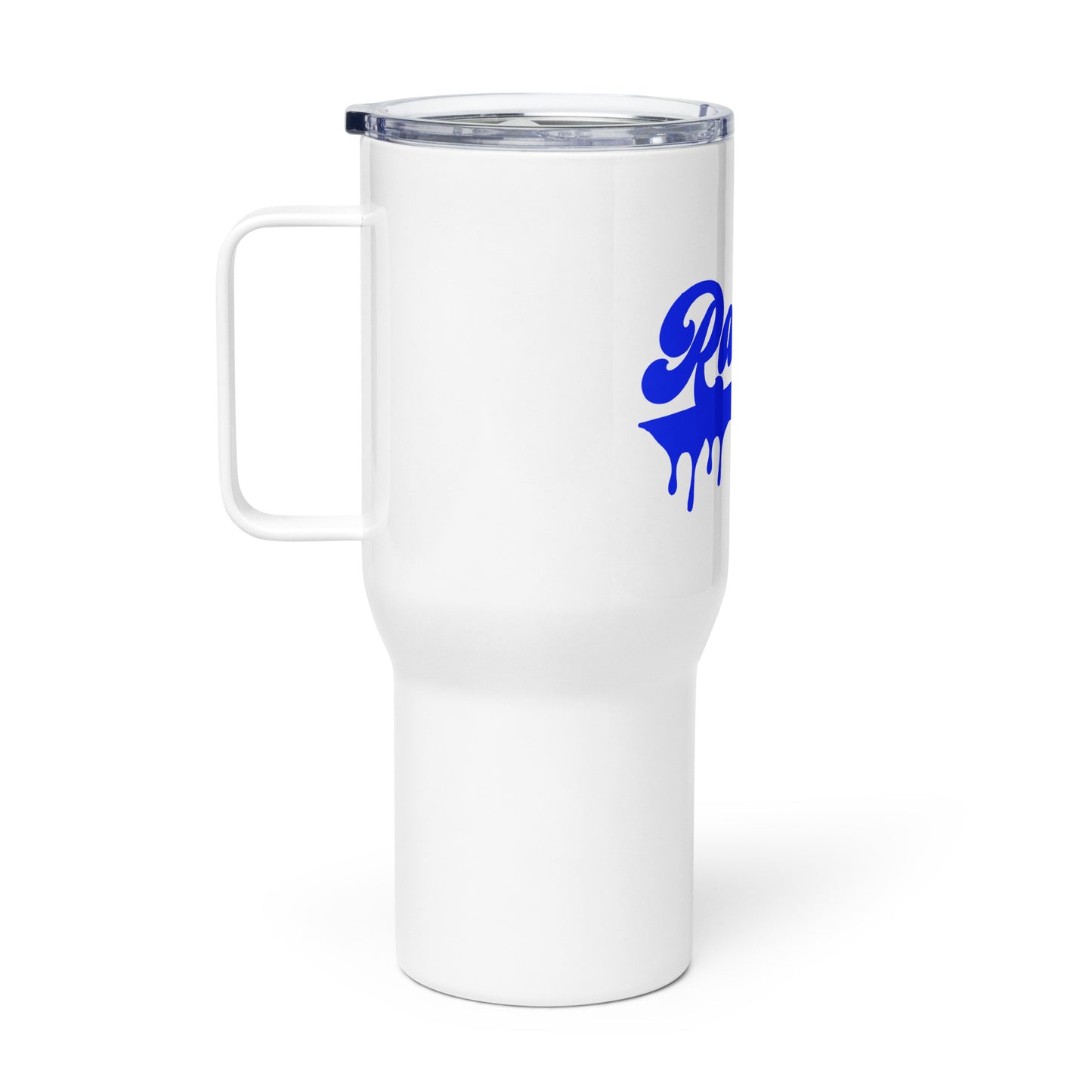 Travel mug with a handle