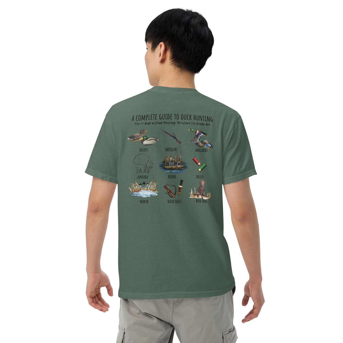 Duck hunting Unisex garment-dyed heavyweight t-shirt