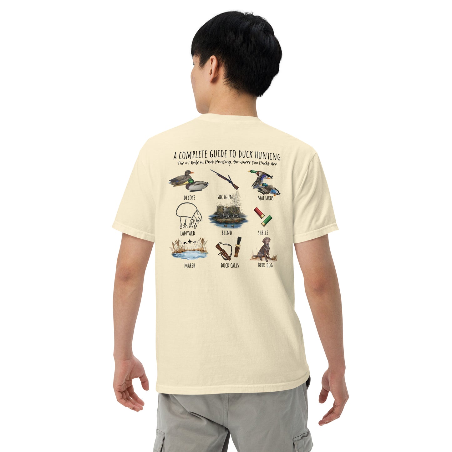 Duck hunting Unisex garment-dyed heavyweight t-shirt