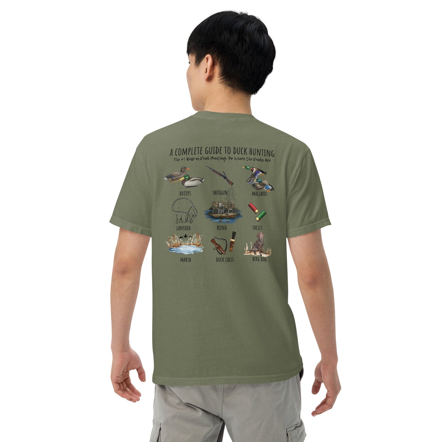 Duck hunting Unisex garment-dyed heavyweight t-shirt