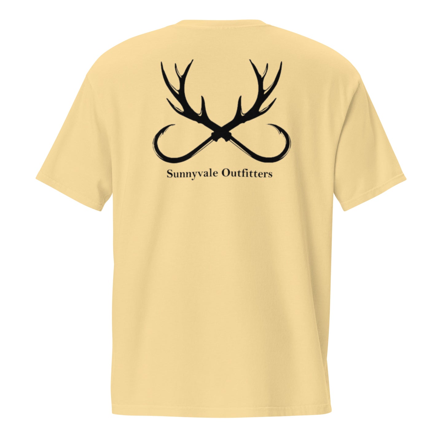 Hunting Logo Unisex garment-dyed pocket t-shirt