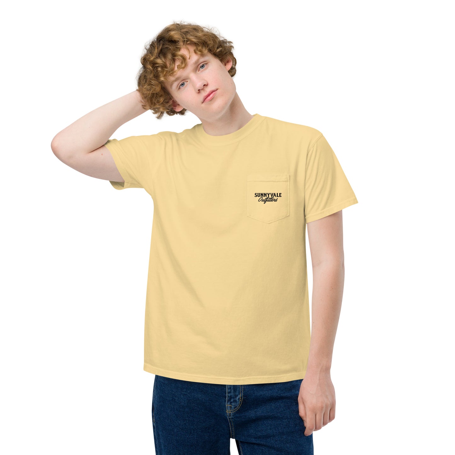 Crawfish Unisex garment-dyed pocket t-shirt