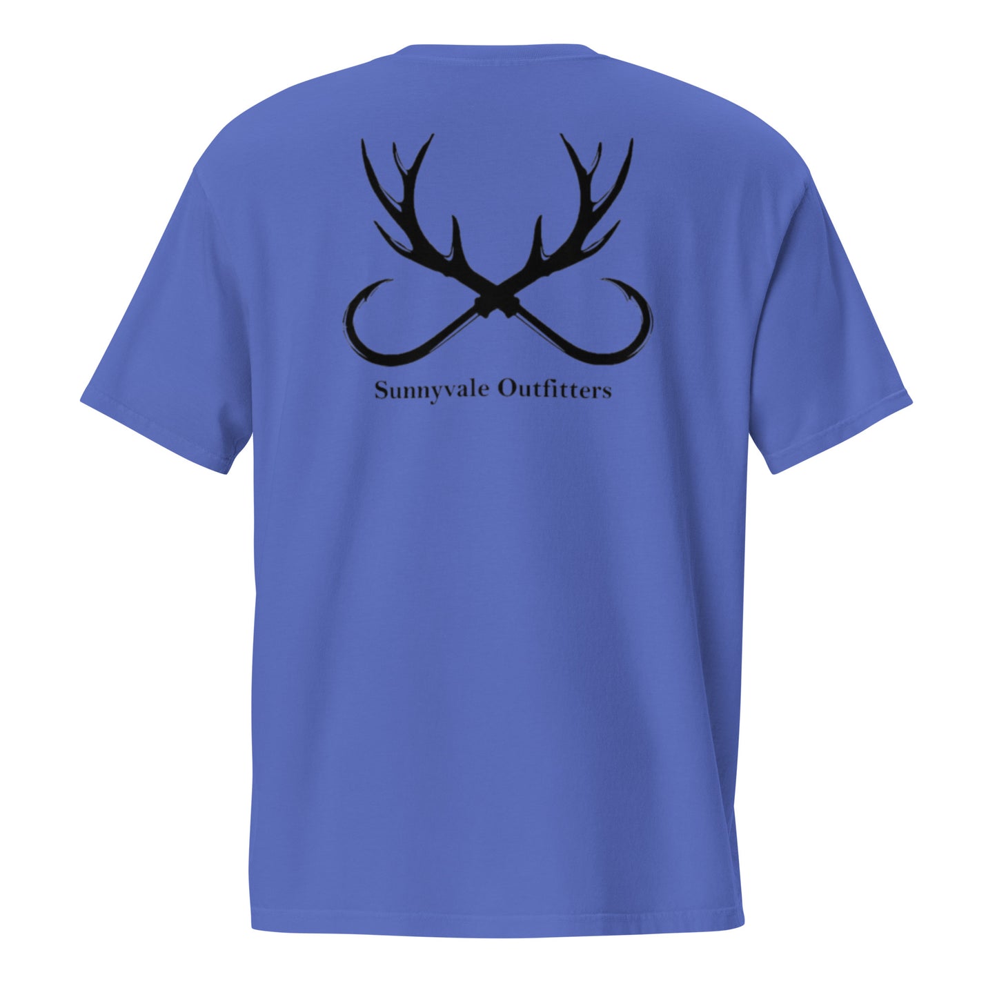 Hunting Logo Unisex garment-dyed pocket t-shirt