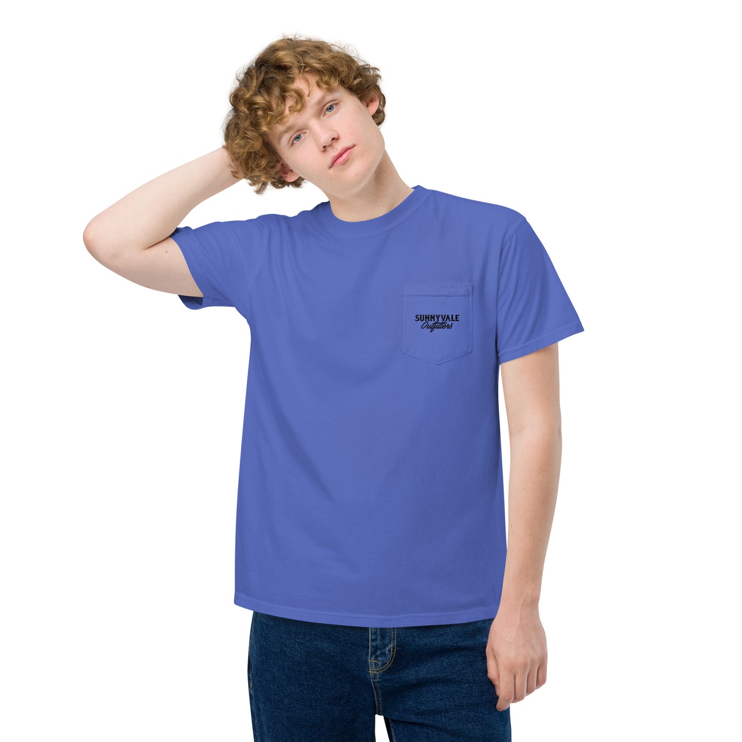 Crawfish Unisex garment-dyed pocket t-shirt