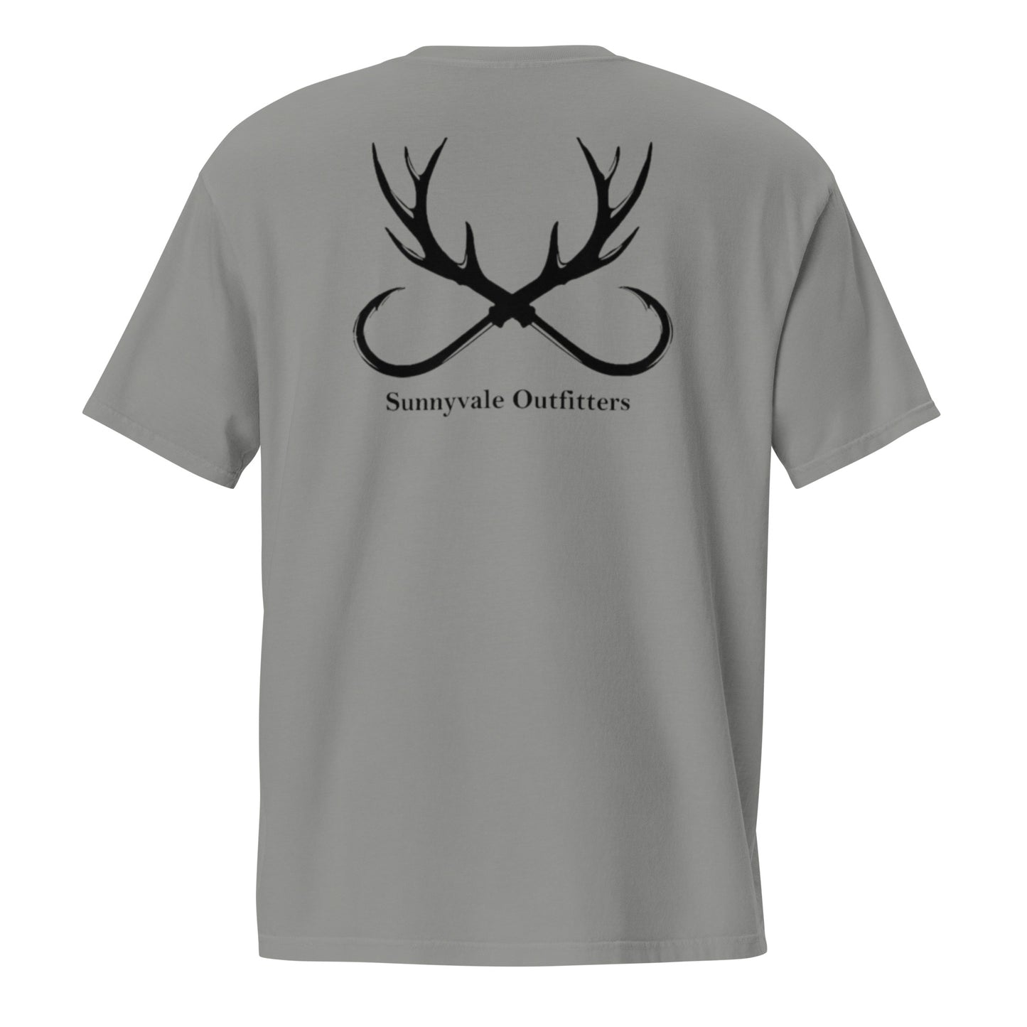 Hunting Logo Unisex garment-dyed pocket t-shirt