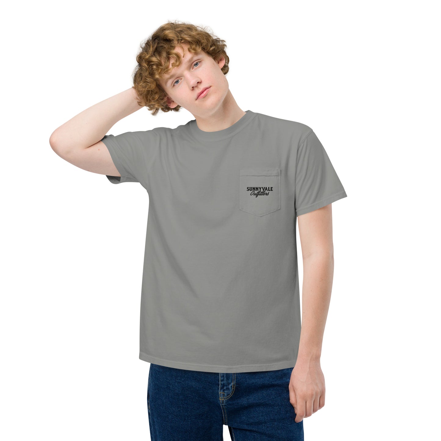 Crawfish Unisex garment-dyed pocket t-shirt