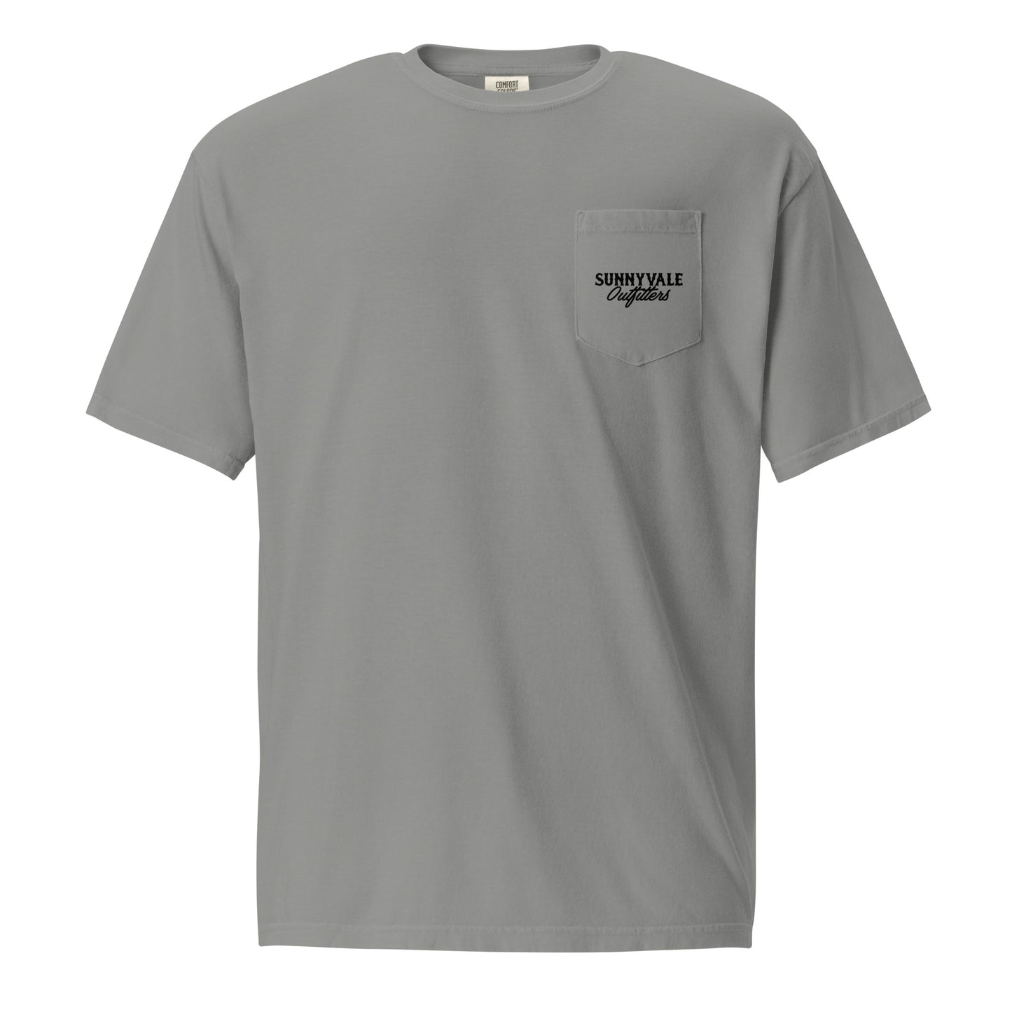 Hunting Logo Unisex garment-dyed pocket t-shirt