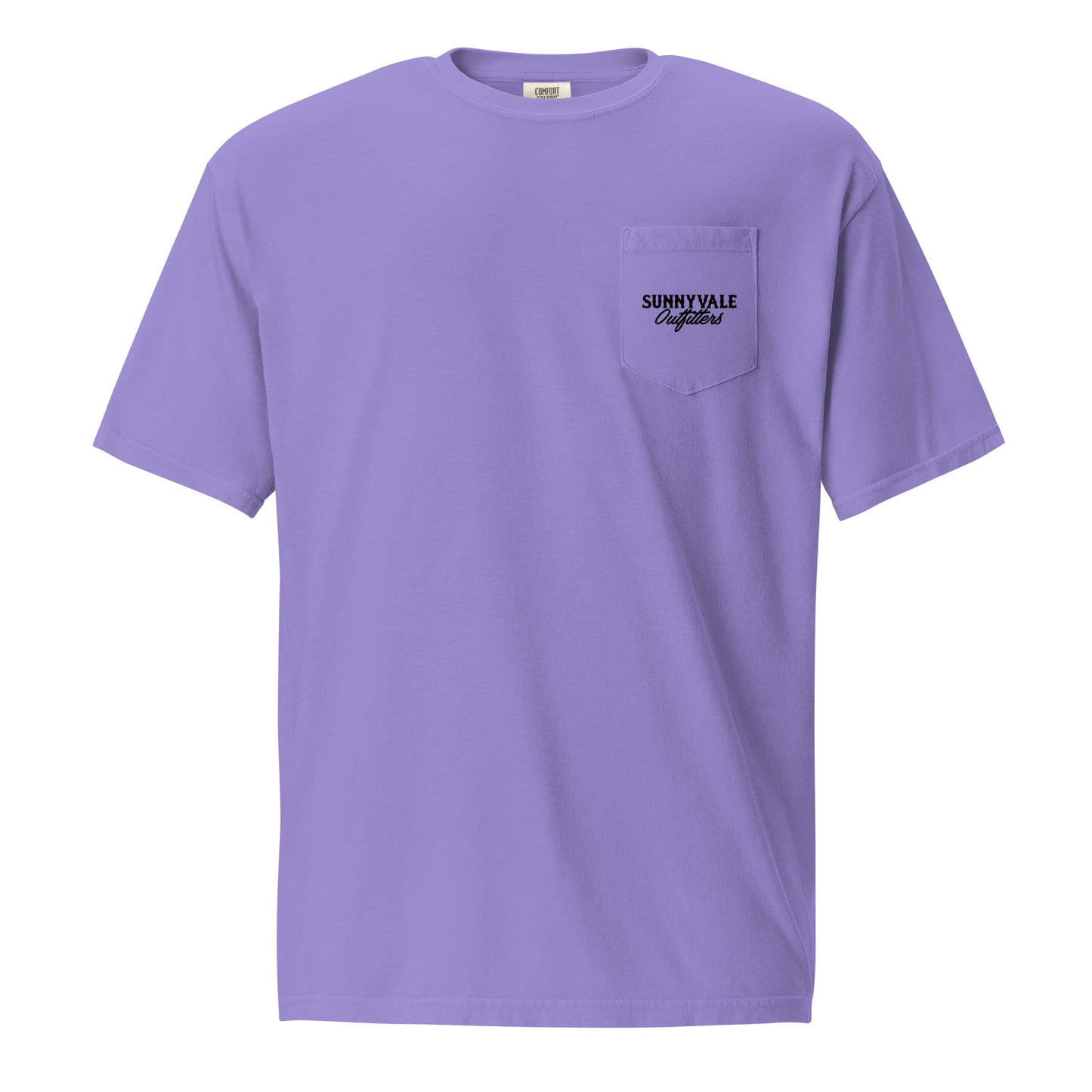 Unisex garment-dyed pocket t-shirt