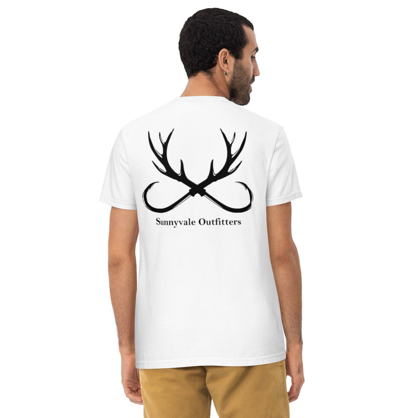 Hunting Logo Unisex garment-dyed pocket t-shirt