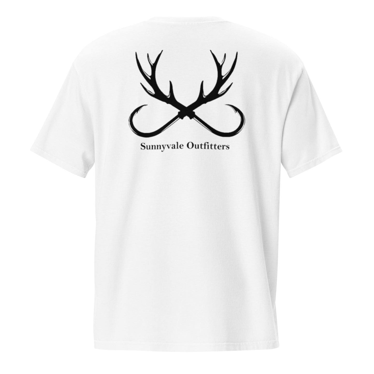 Hunting Logo Unisex garment-dyed pocket t-shirt