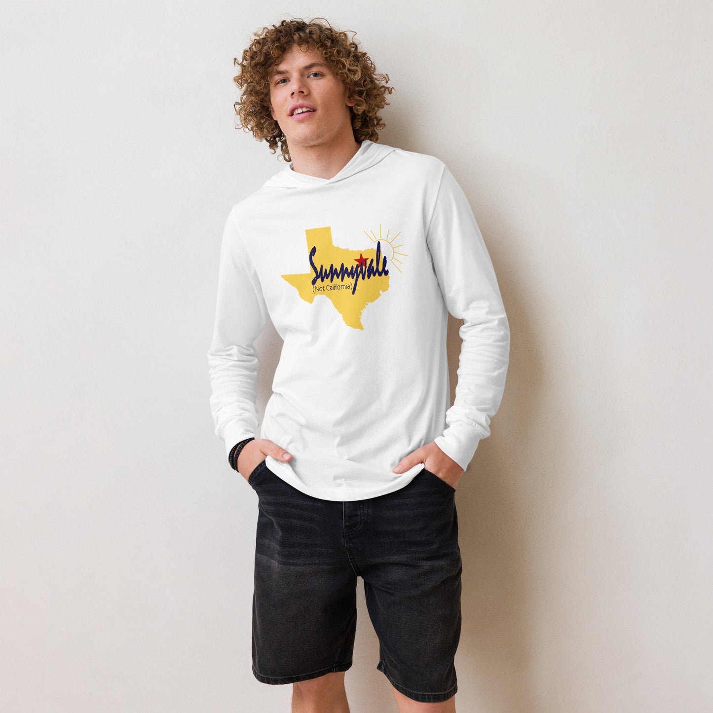 Sunnyvale Texas Hooded long-sleeve tee