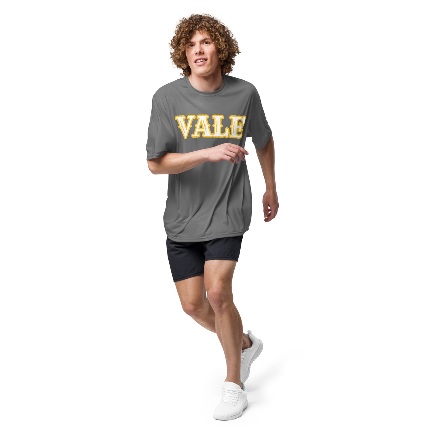 Vale Unisex performance crew neck t-shirt