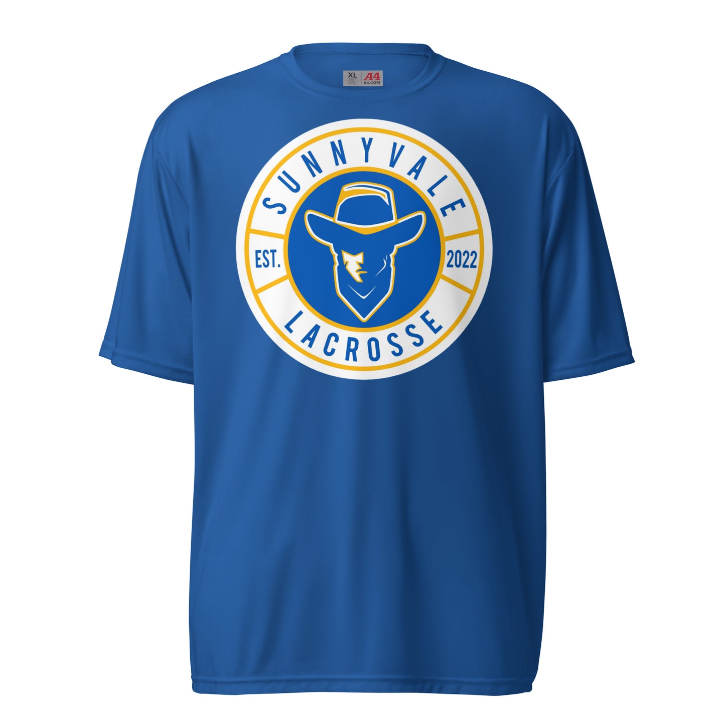 Sunnyvale Lacrosse Unisex performance crew neck t-shirt