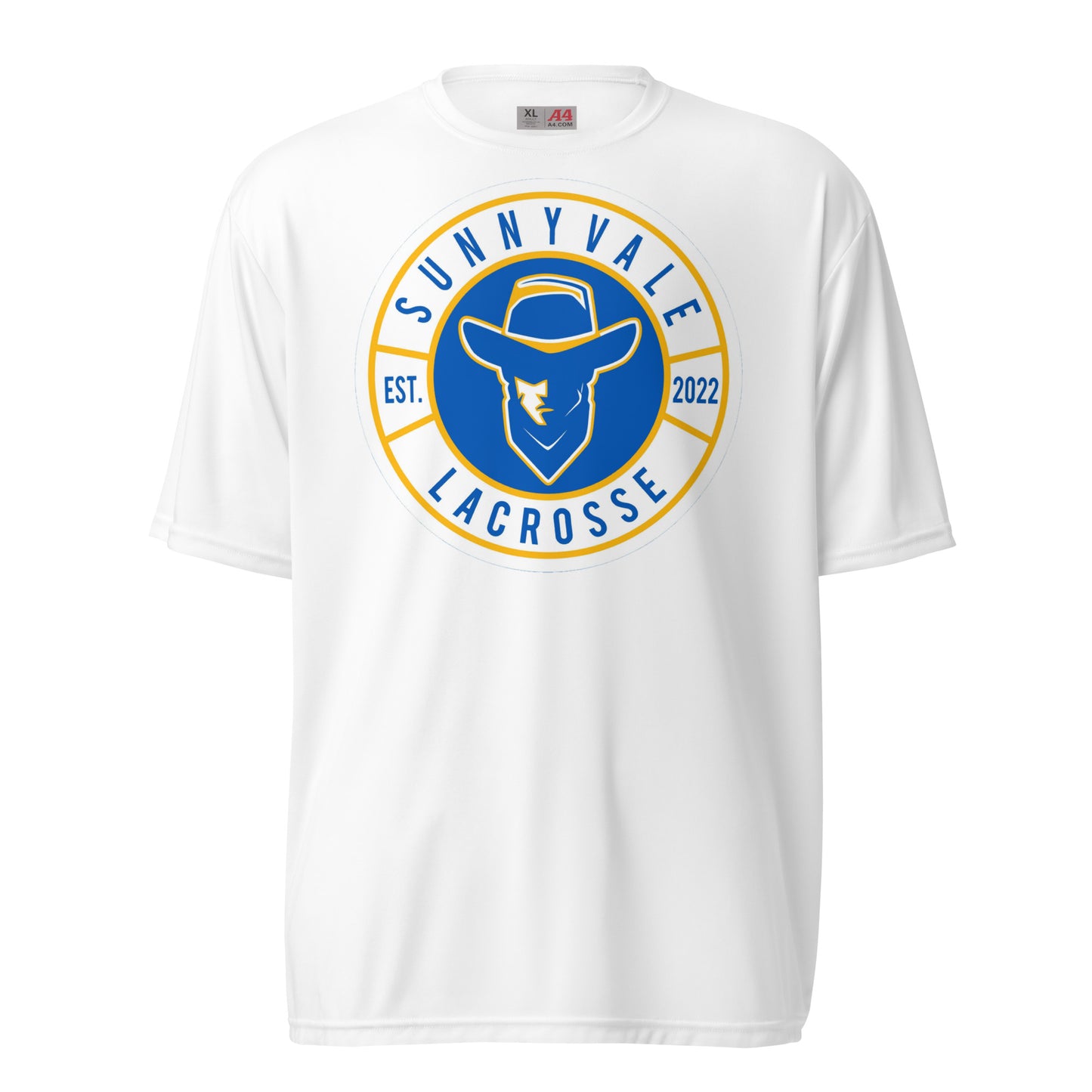 Sunnyvale Lacrosse Unisex performance crew neck t-shirt