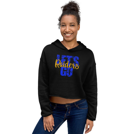 Lets go raiders Crop Hoodie