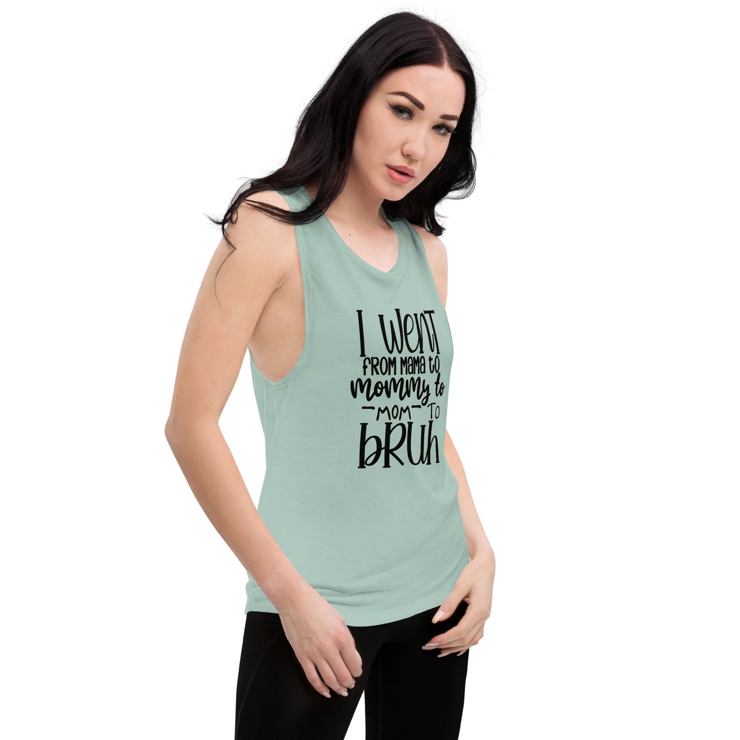 Mommy to Bruh Ladies’ Muscle Tank