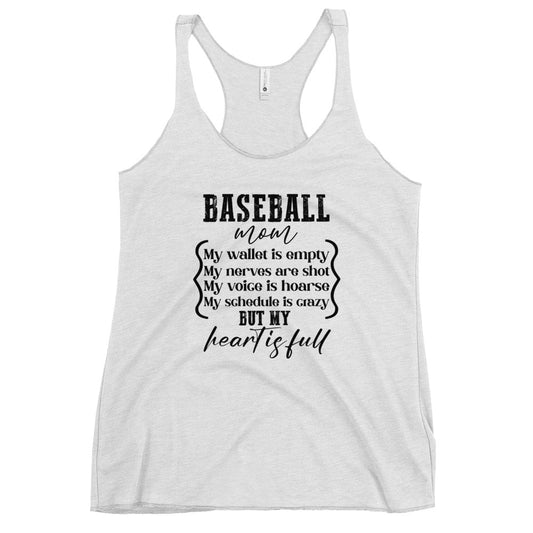 Baseball Mom Women's Racerback Tank